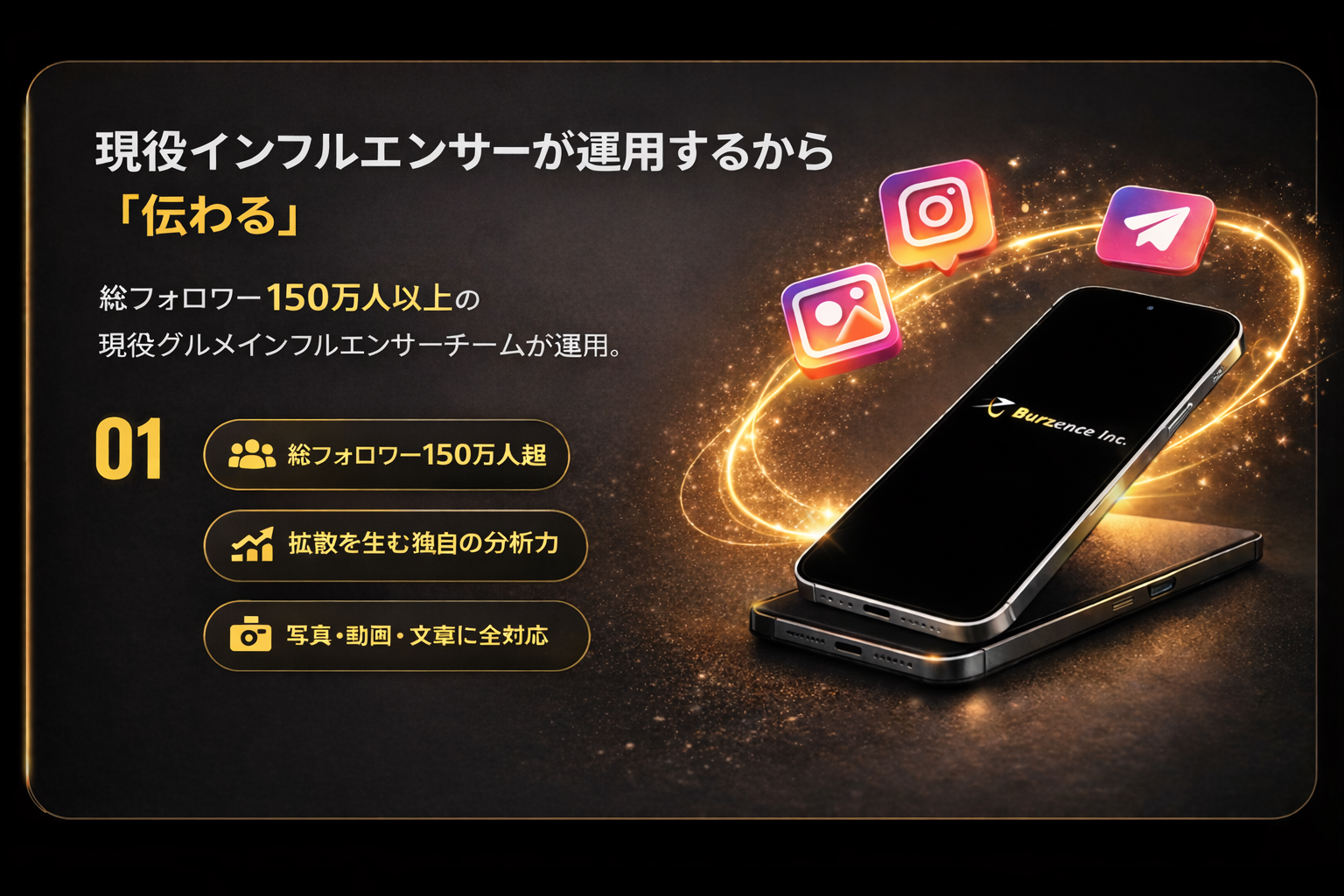 現役インフルエンサーが運用するから「伝わる」